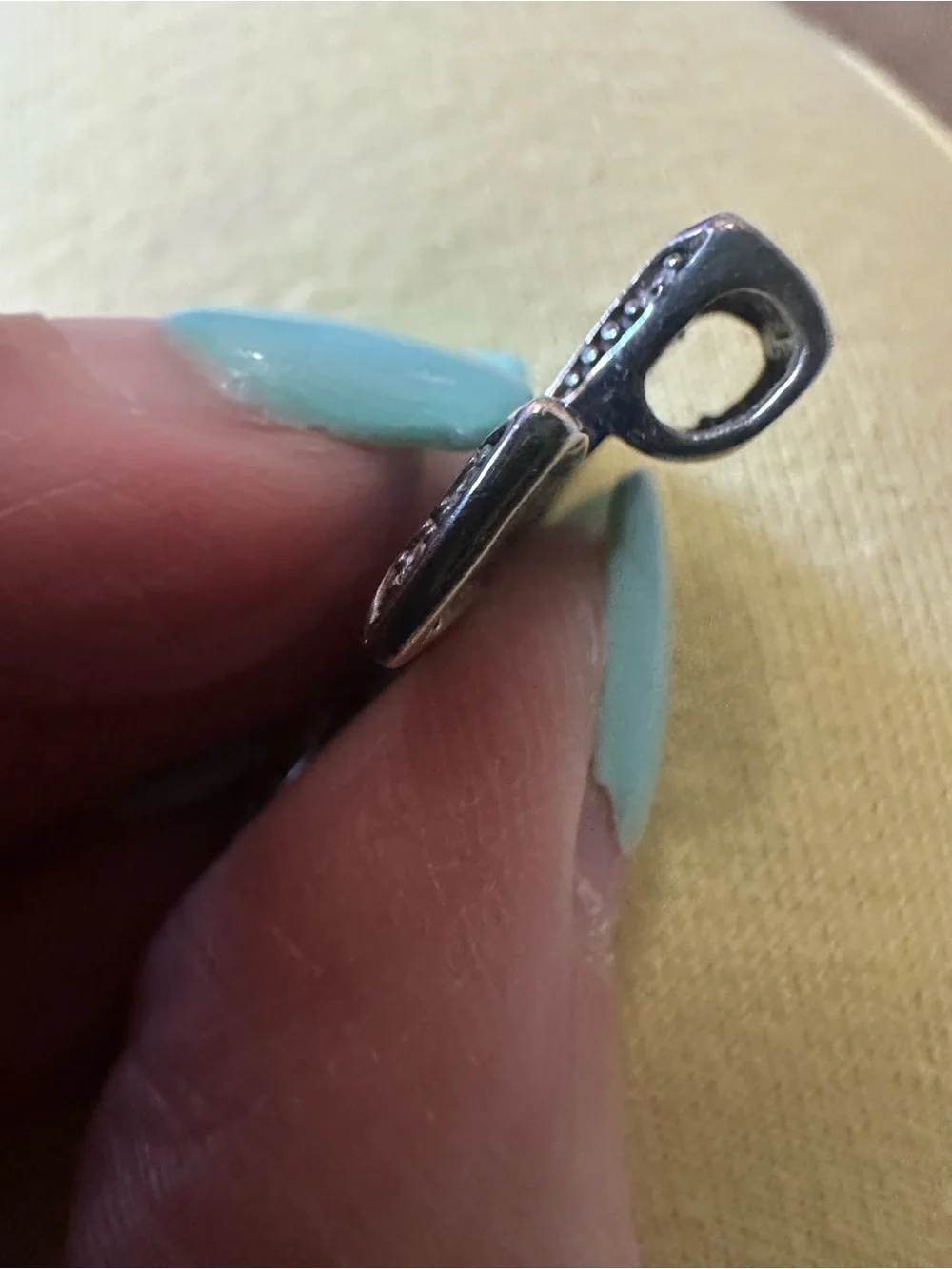 Blue Opal Cross Pendant Necklace Charm - Picture 4 of 6